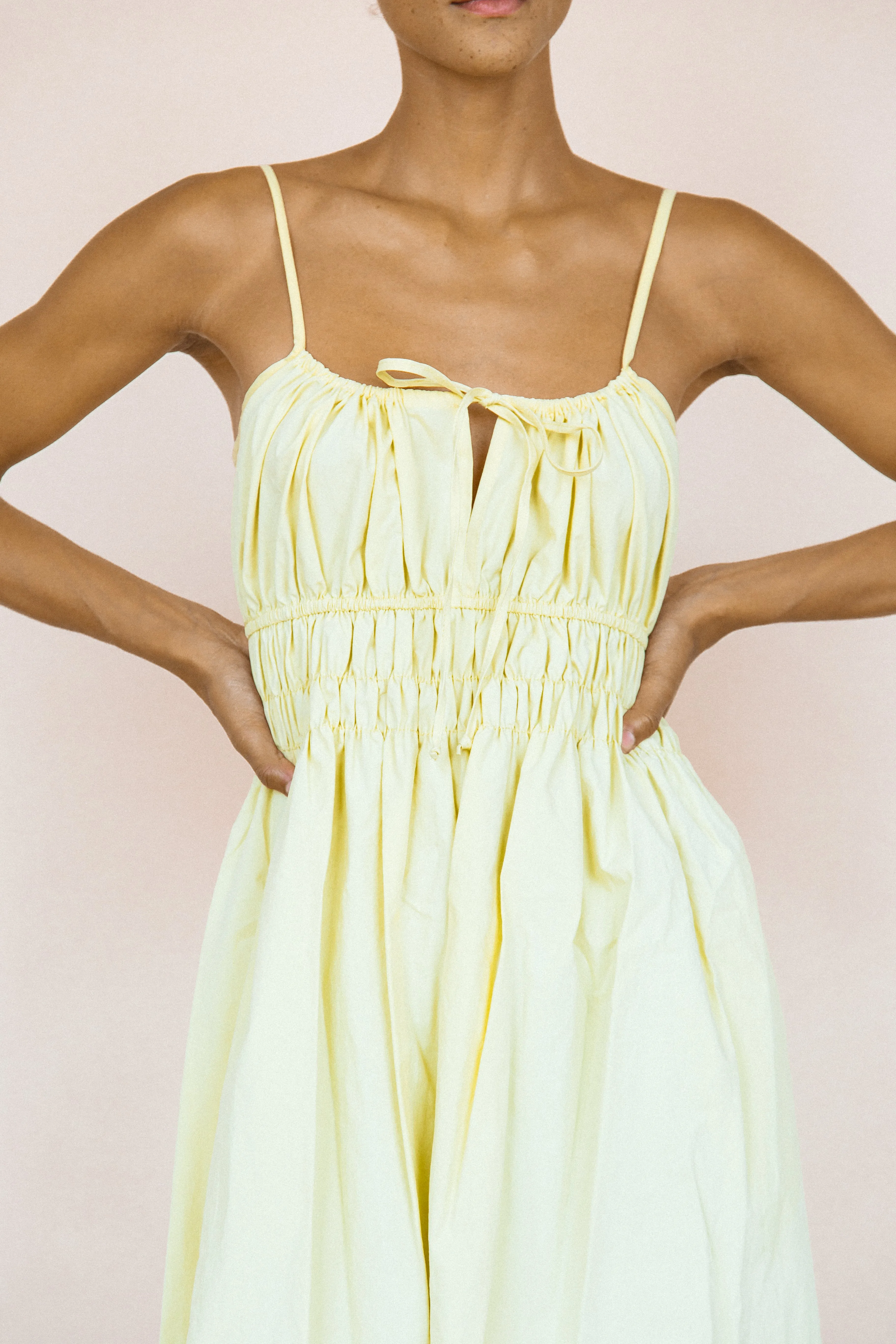 Gabriela Dress Light Yellow sold by Ciao Lucia product image thumbnail 3