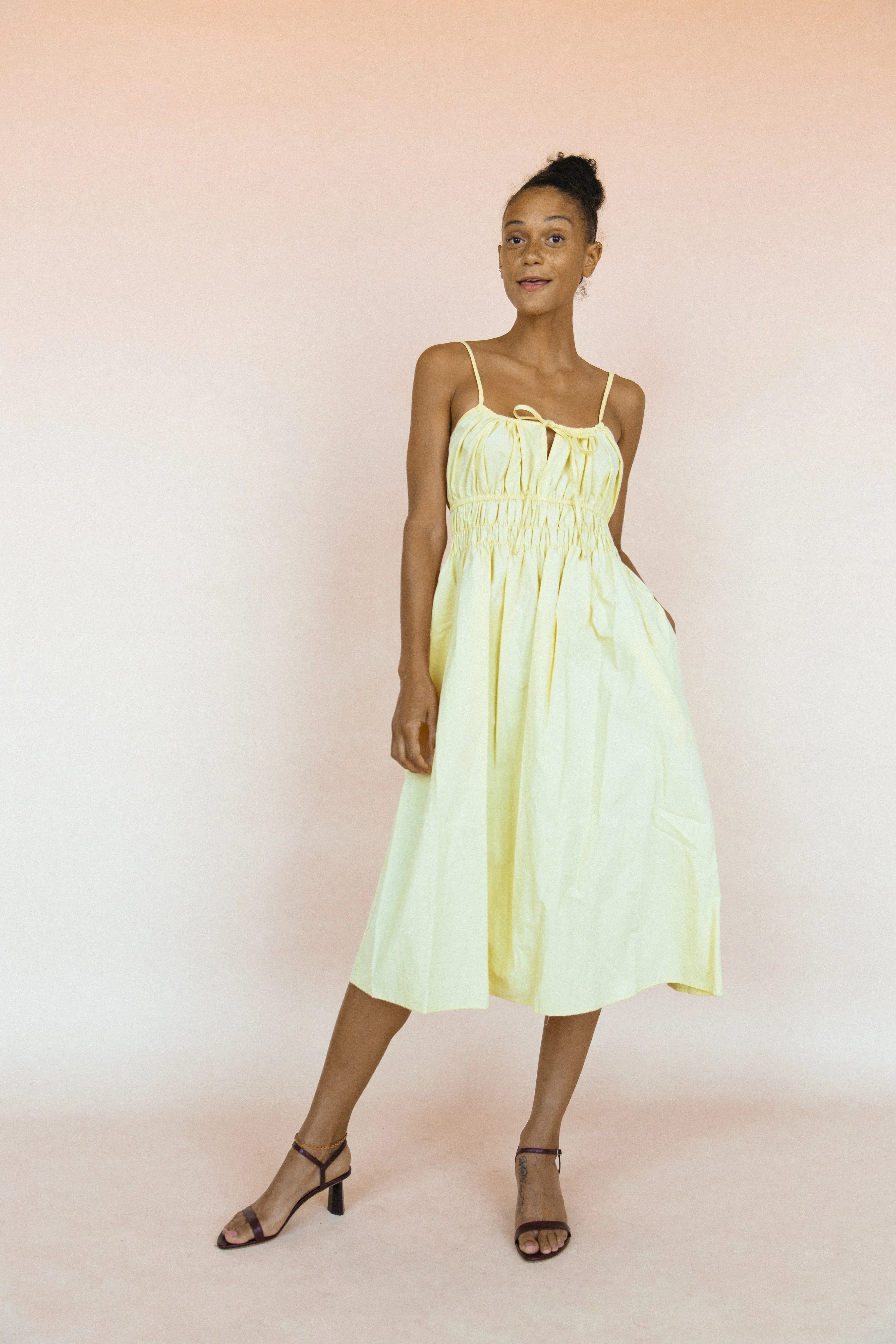 Gabriela Dress Light Yellow sold by Ciao Lucia product image thumbnail 4