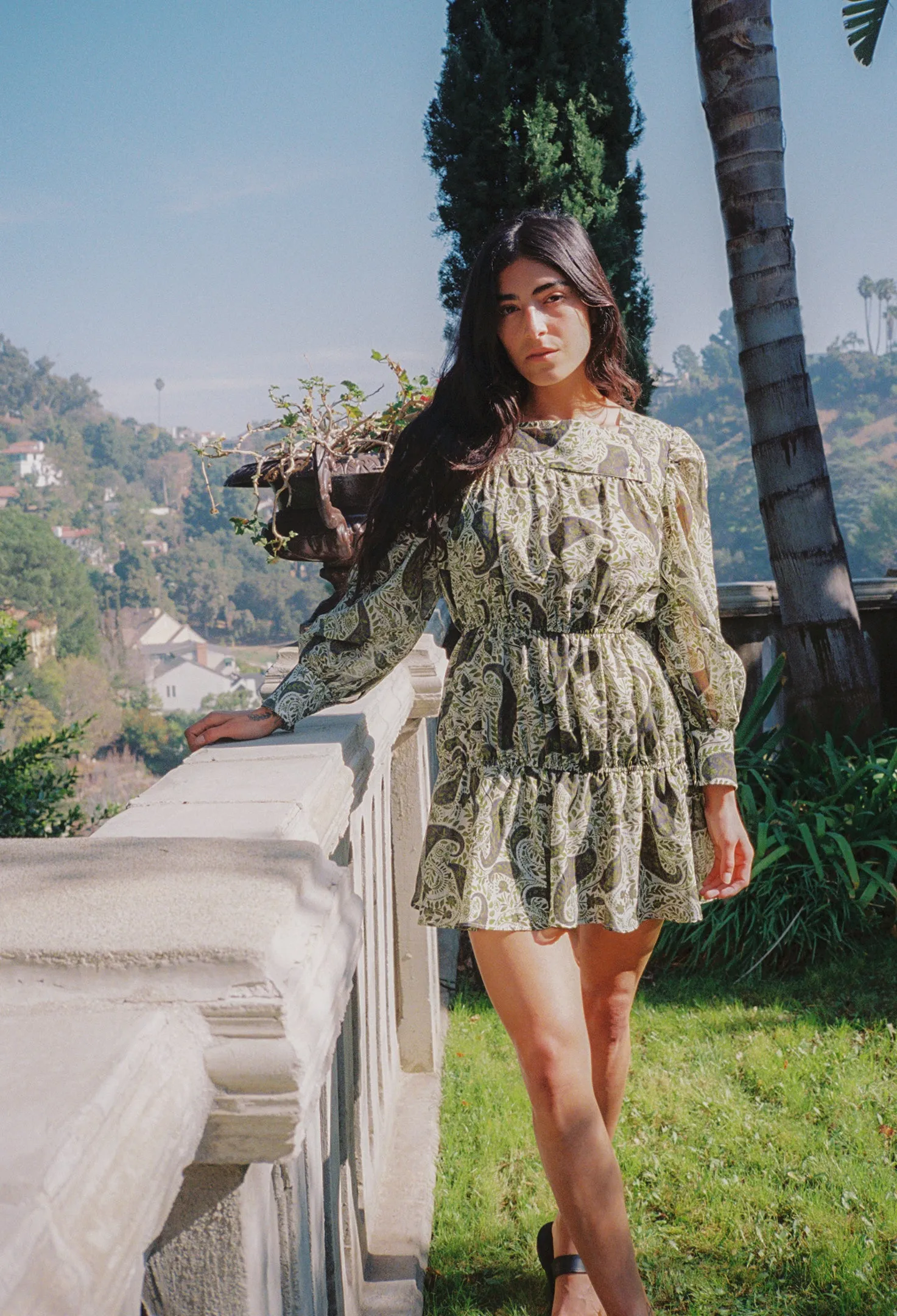 Alessandra Dress Tie Dye Paisley sold by Ciao Lucia product image thumbnail 2