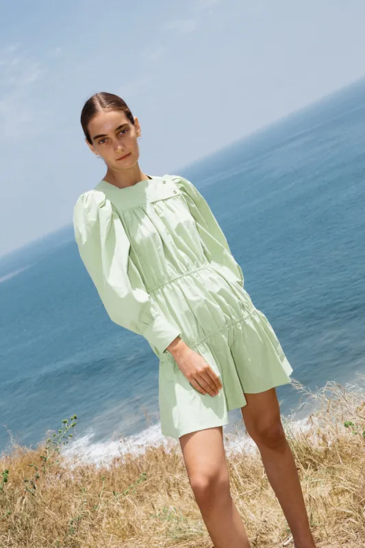 Alessandra Dress Pistachio made by Ciao Lucia