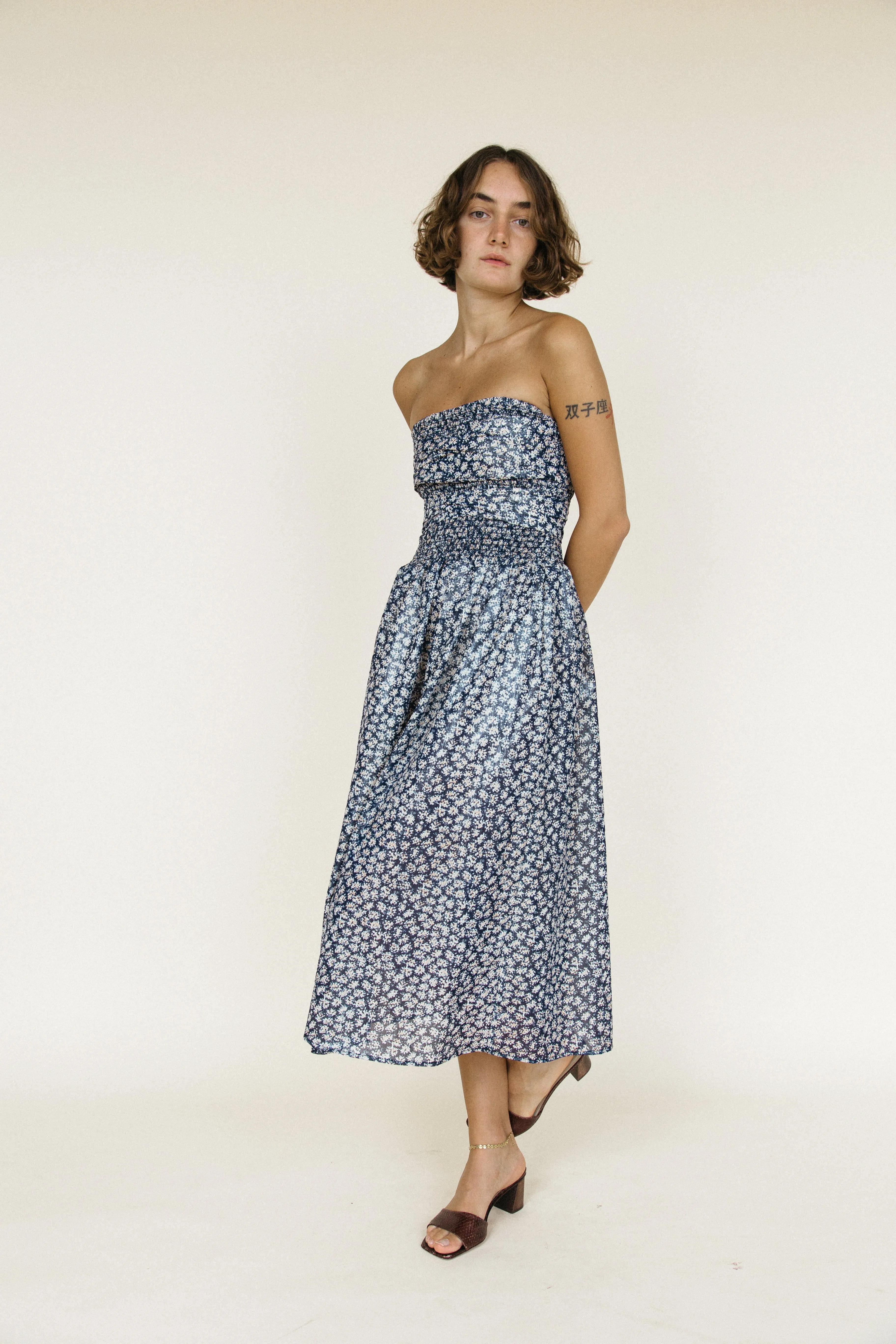 Gia Dress Floral Lurex sold by Ciao Lucia product image thumbnail 3