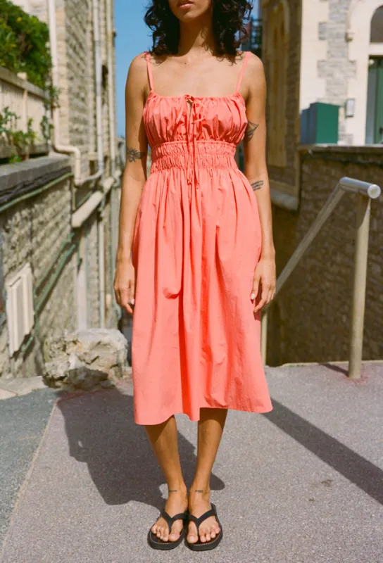 Gabriela Dress Grapefruit sold by Ciao Lucia