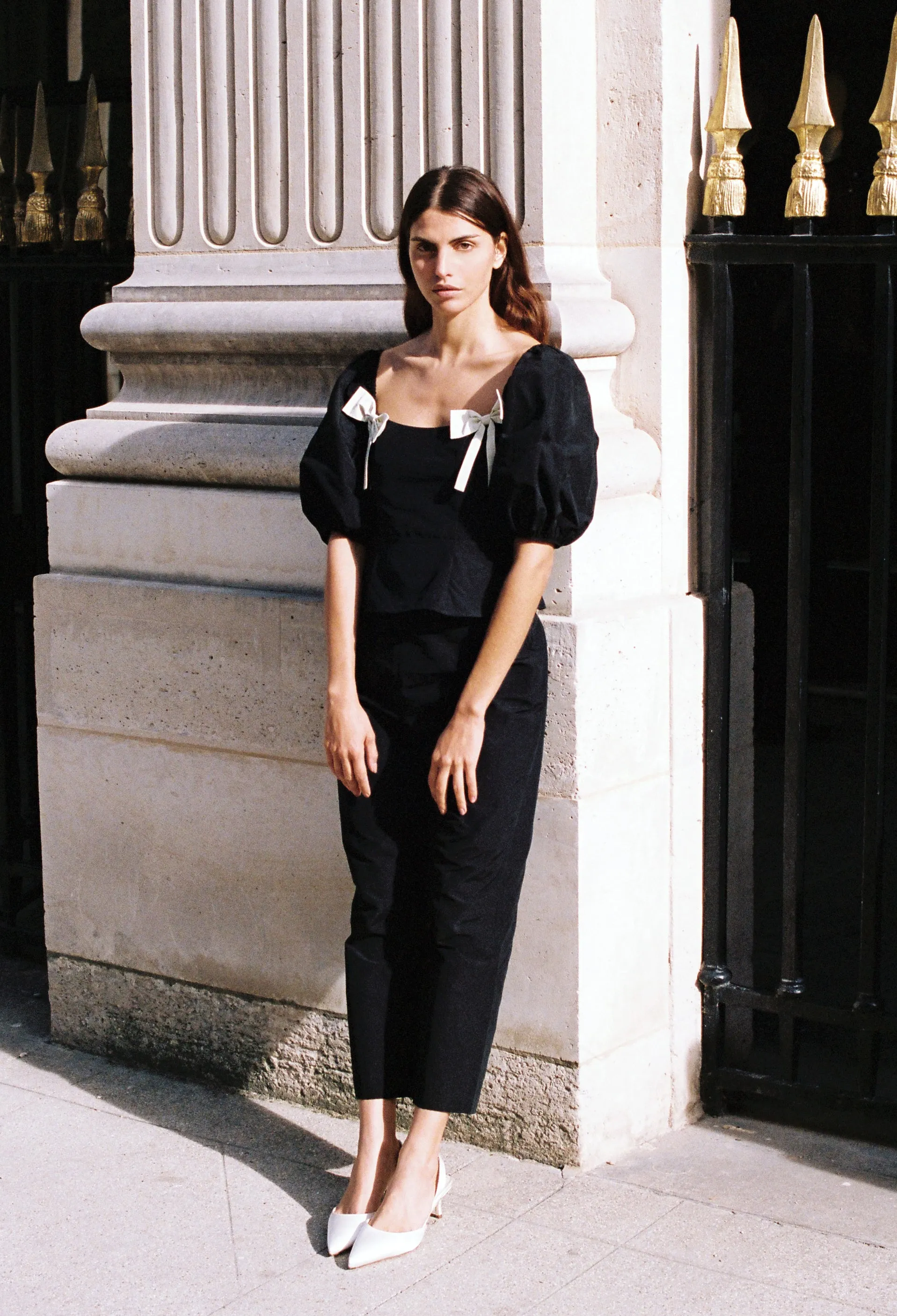 Lanza Pant Black Faille sold by Ciao Lucia product image thumbnail 4