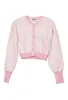 Cherie Pink + White Stripe Cardigan sold by Ciao Lucia