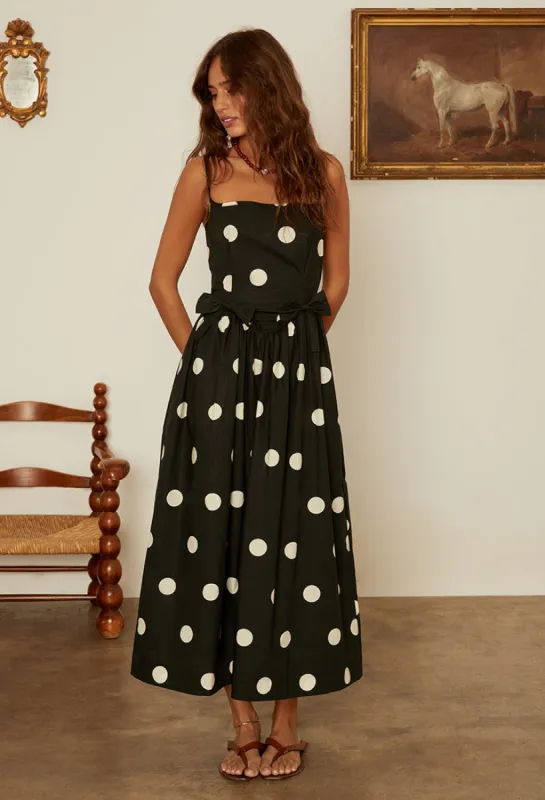 Neroni Dress Polka Dot with Bows sold by Ciao Lucia