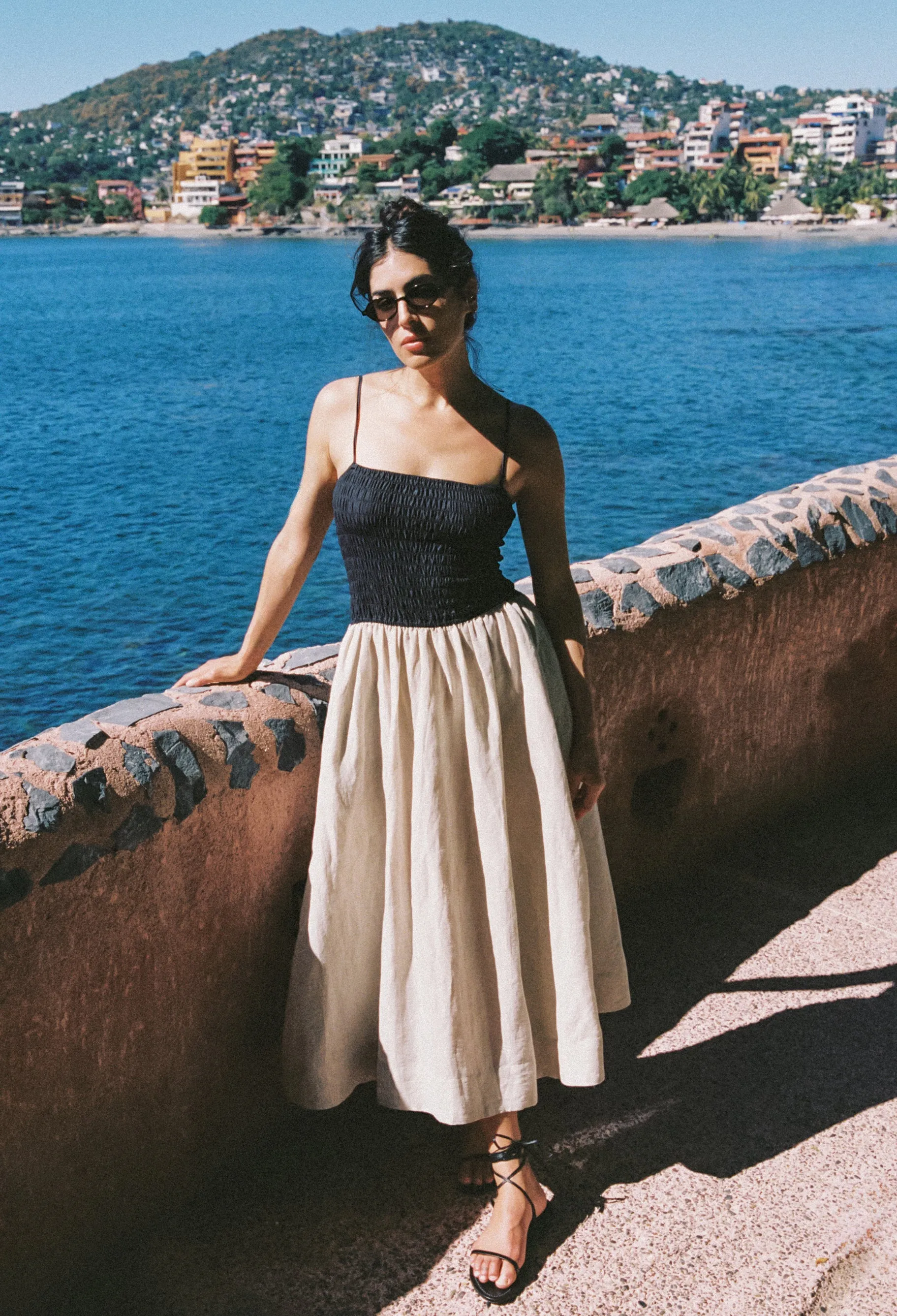 Mael Oatmeal Linen Dress sold by Ciao Lucia product image thumbnail 4