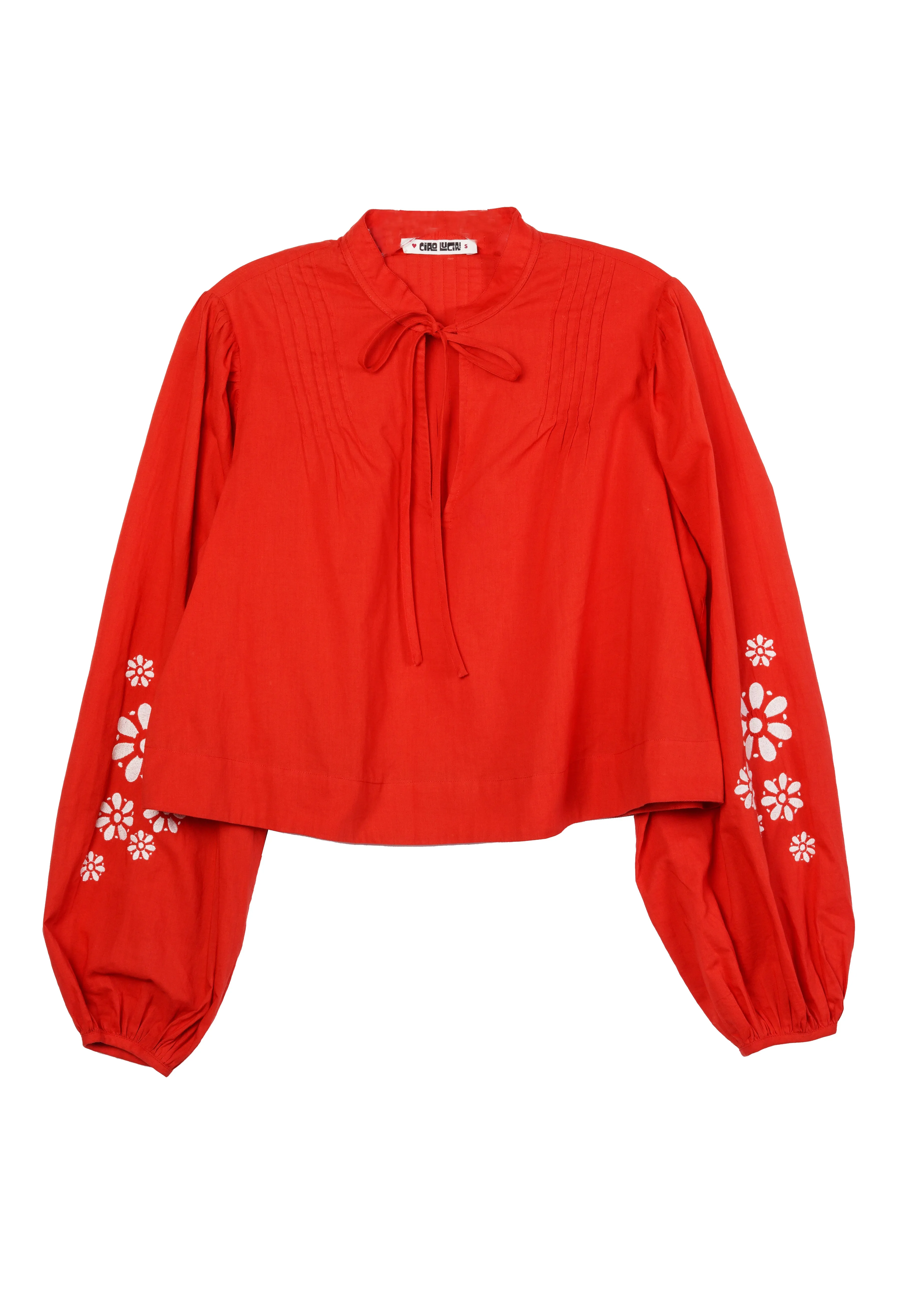 Salm Clay Embroidered Cotton Voile Top sold by Ciao Lucia product image thumbnail 2