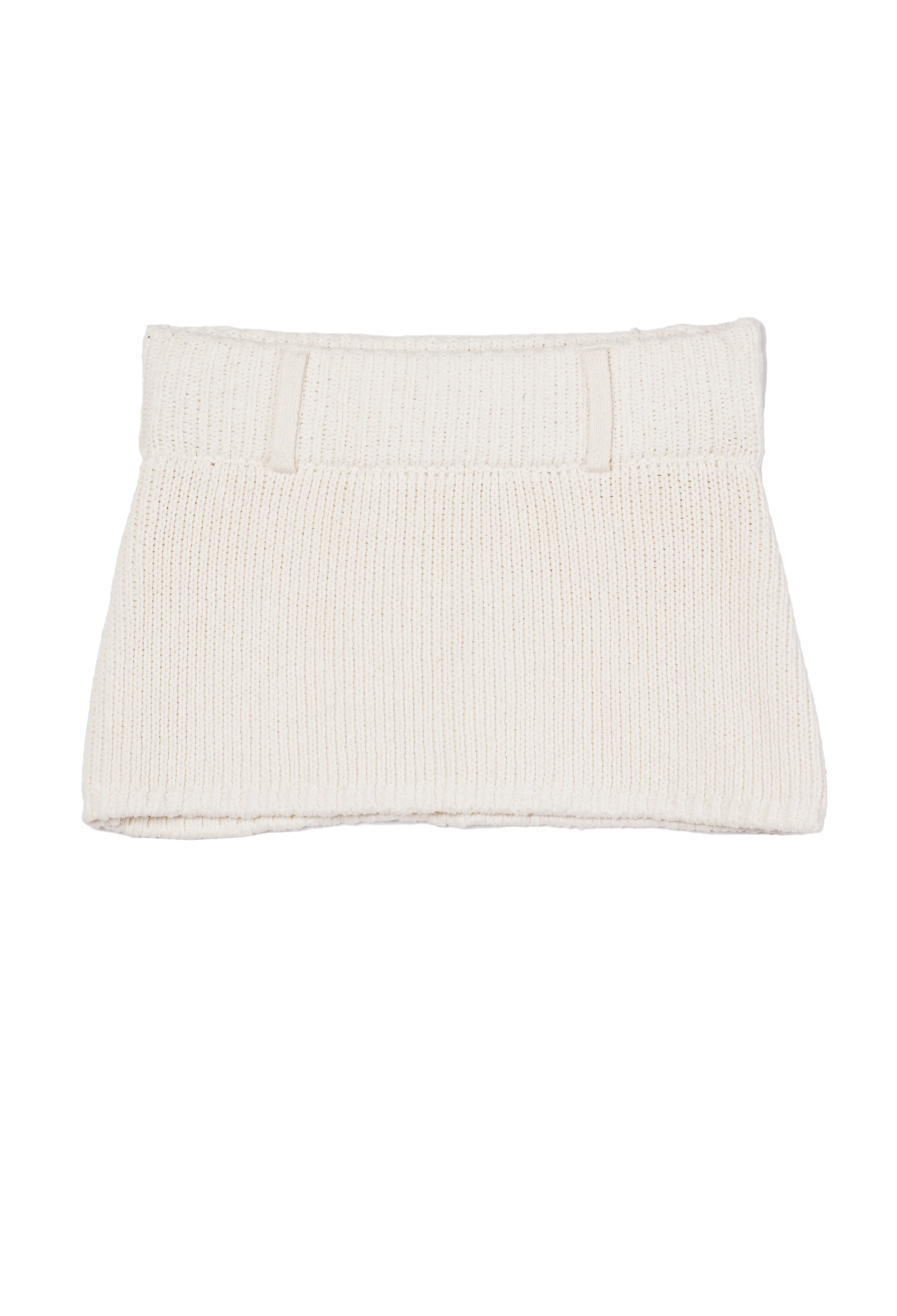 Phoebe White Cotton Knit Skirt sold by Ciao Lucia product image thumbnail 4