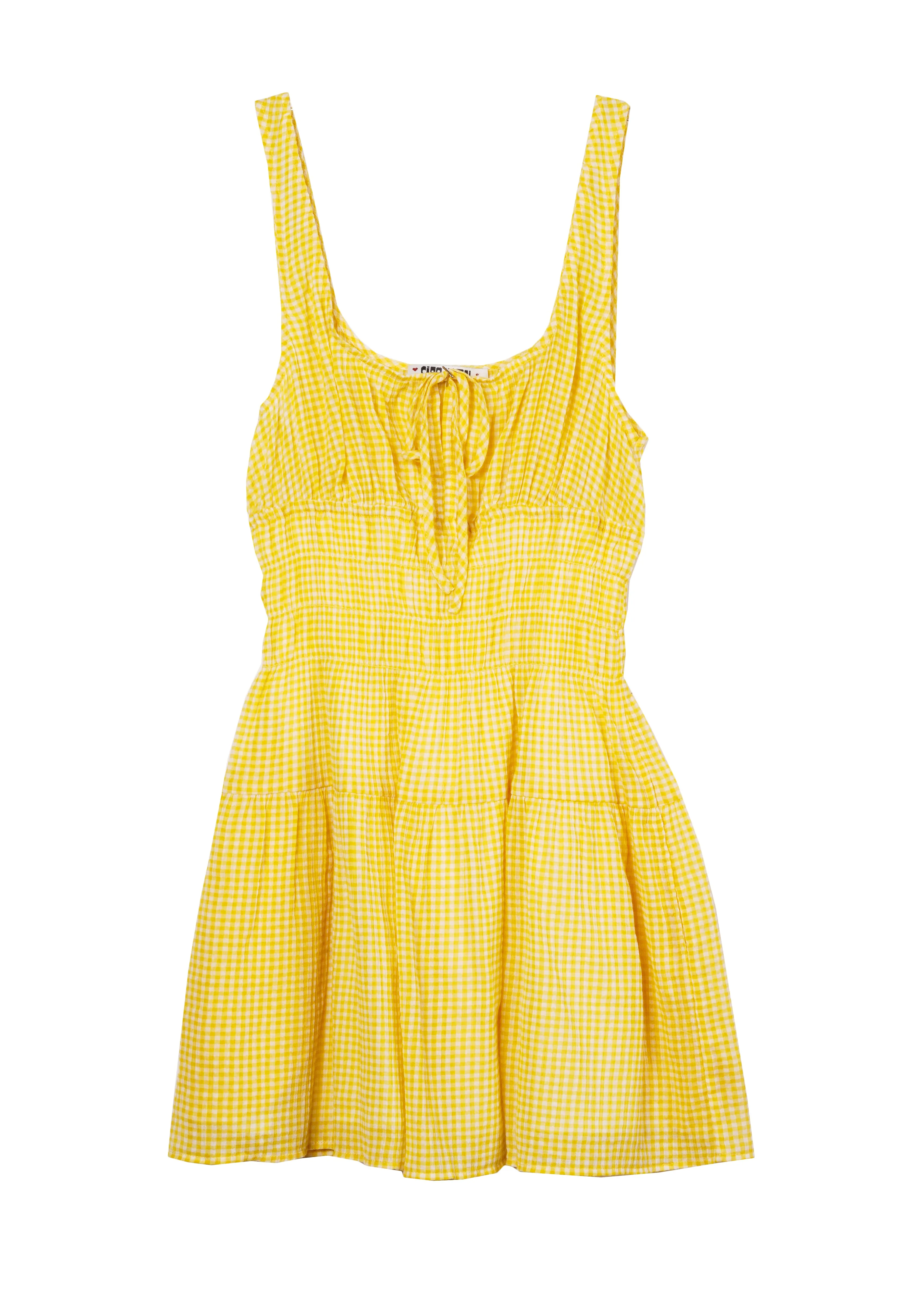 Gianluca Sun Gingham Cotton Dress sold by Ciao Lucia product image thumbnail 5