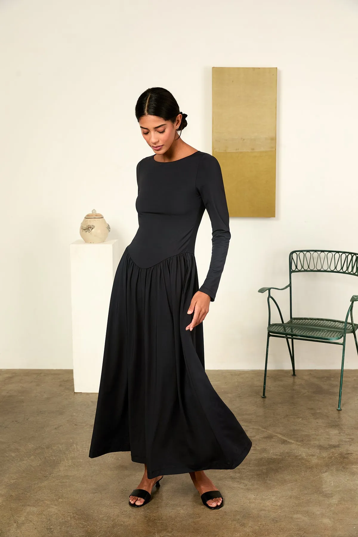 Lisio Black Jersey Dress sold by Ciao Lucia product image thumbnail 5