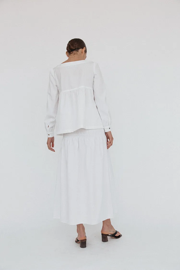 Ines Top White Cotton sold by Ciao Lucia product image thumbnail 5