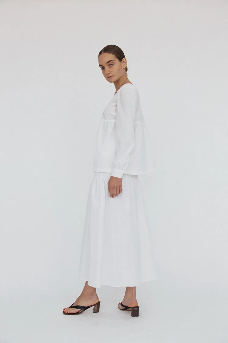 Ines Top White Cotton sold by Ciao Lucia product image thumbnail 4