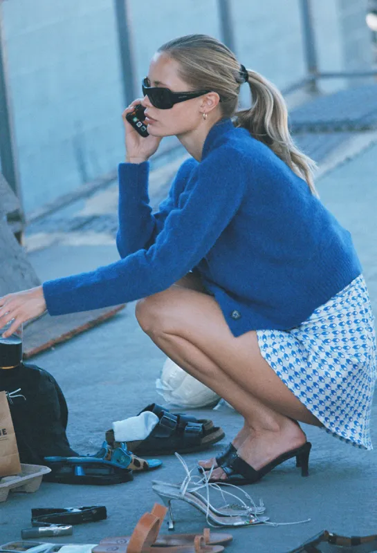 Firenze Cardigan Indigo made by Ciao Lucia