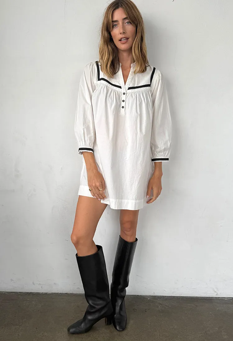 Helena Dress White Cotton Poplin sold by Ciao Lucia product image thumbnail 4