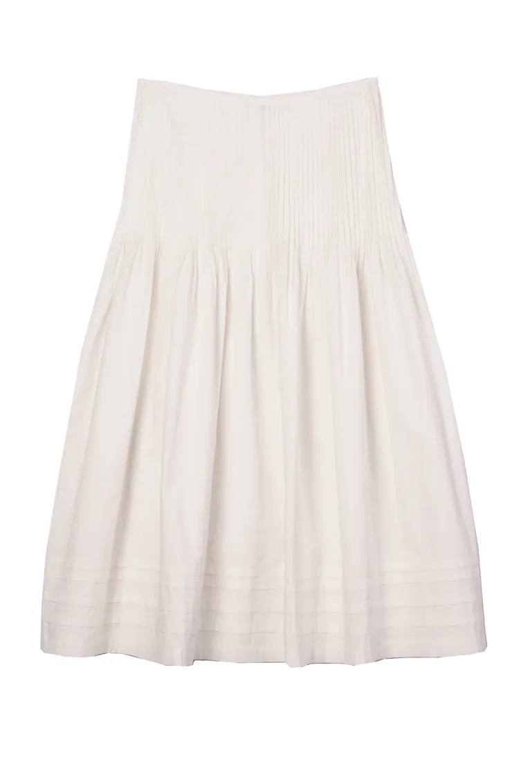 Rosa Skirt White Cotton Poplin sold by Ciao Lucia product image thumbnail 5