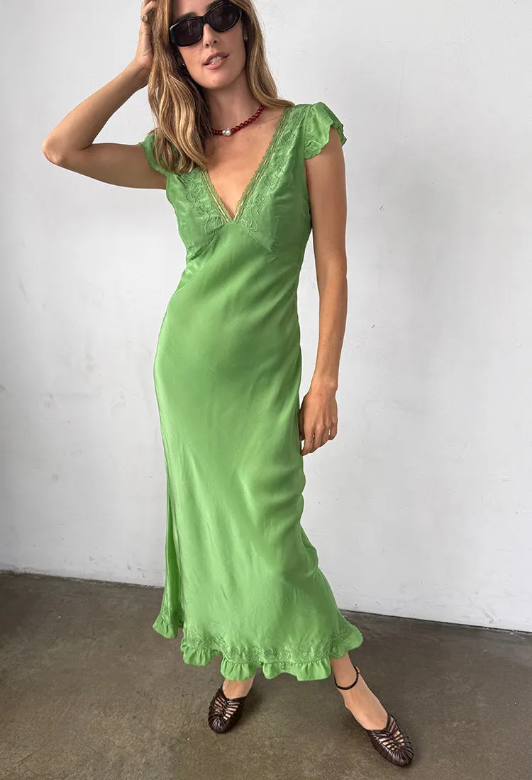 Isol Dress Jade Floral Embroidery sold by Ciao Lucia product image thumbnail 4