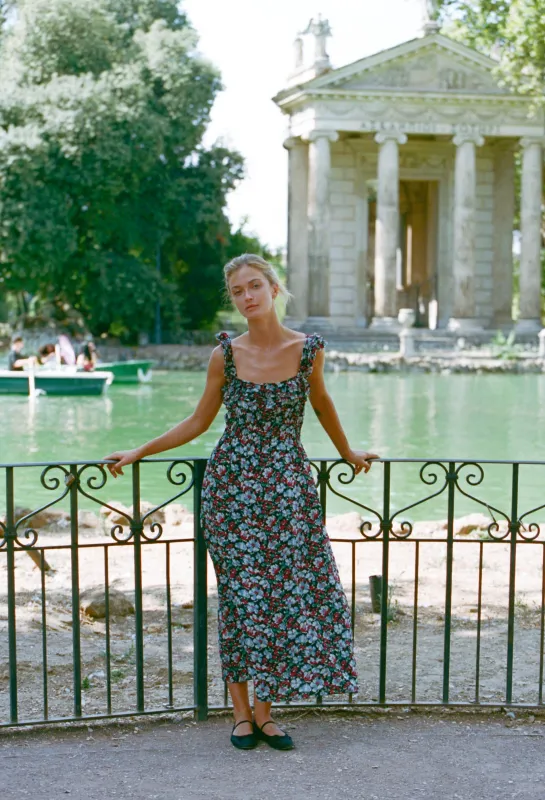 Amalie Peonia Printed Dress made by Ciao Lucia