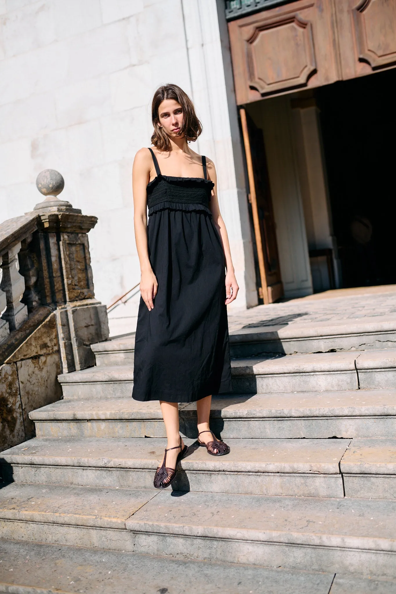 Dalla Dress Black Cotton Voile sold by Ciao Lucia product image thumbnail 4