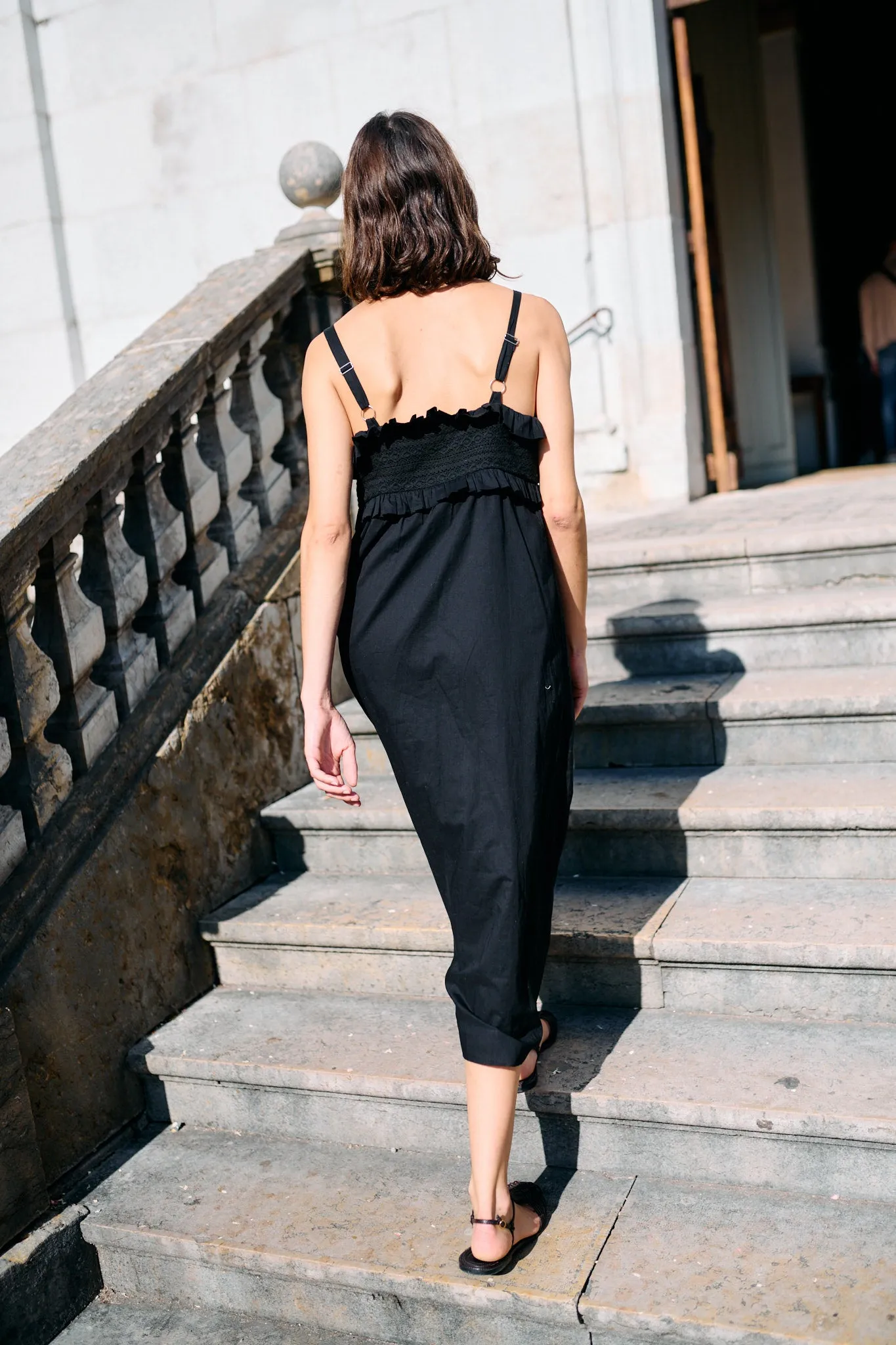 Dalla Dress Black Cotton Voile sold by Ciao Lucia product image thumbnail 3