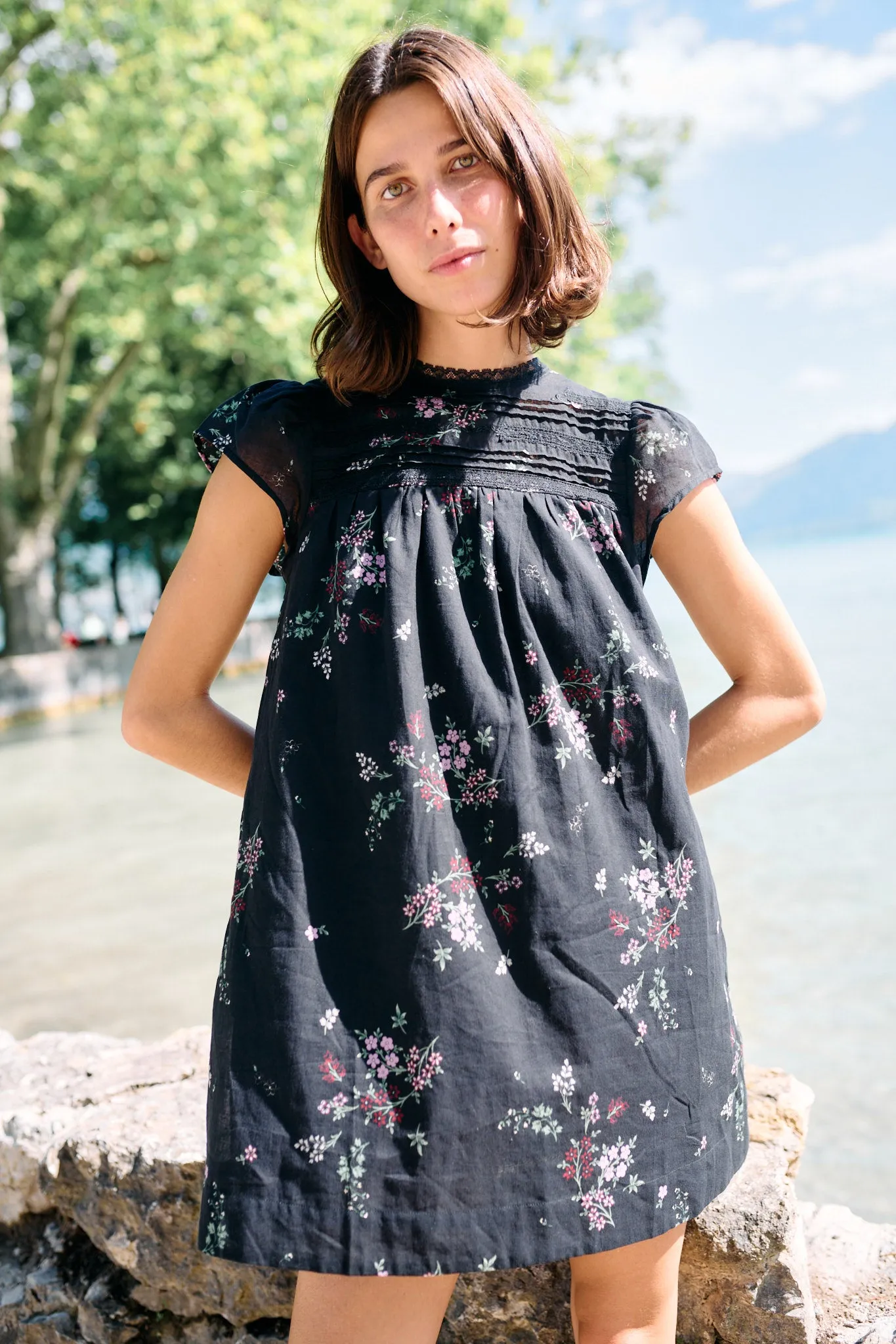 Anabela Dress Wildflower Print Cotton Voile sold by Ciao Lucia product image thumbnail 2
