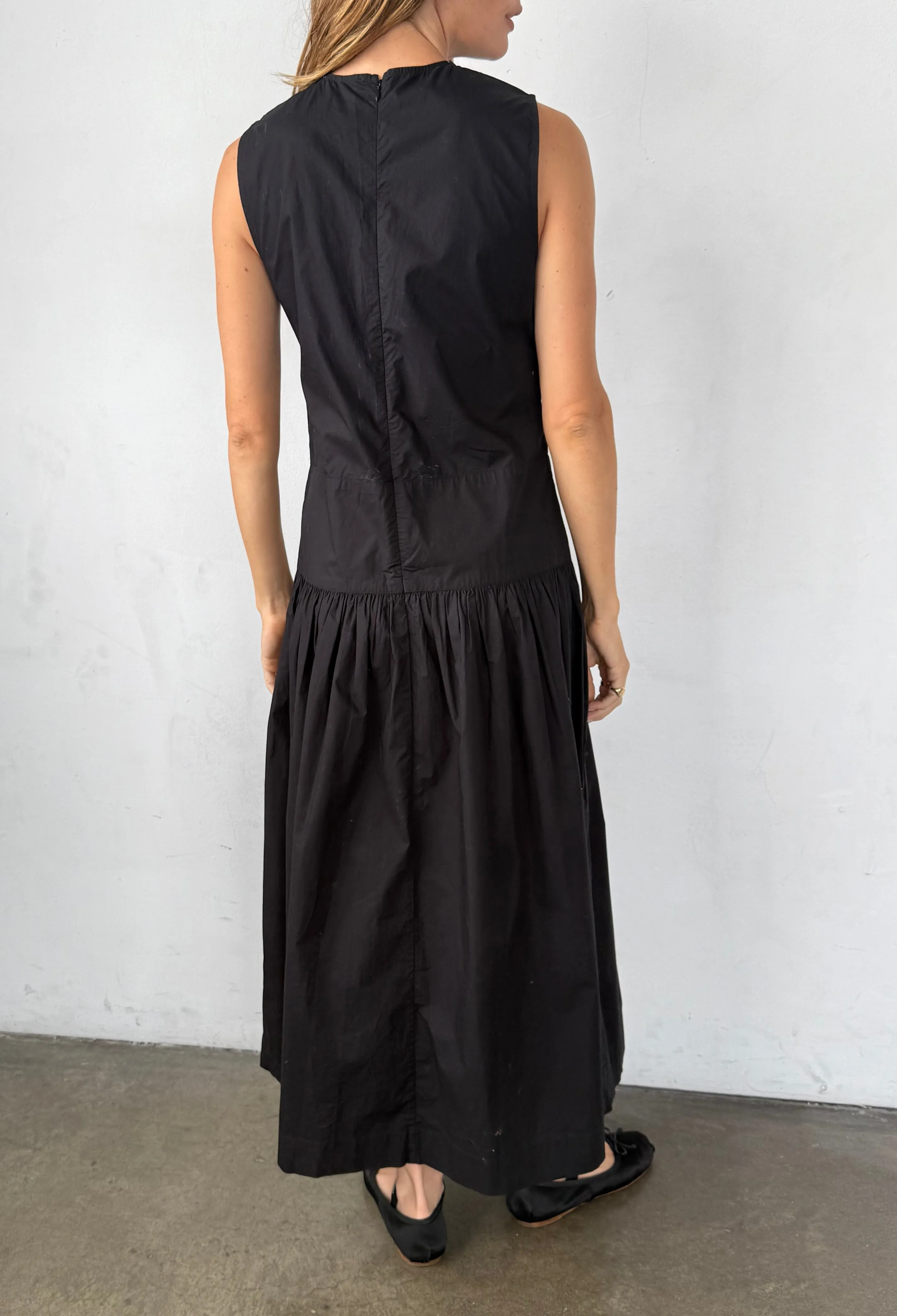 Jenetta Black Cotton Poplin Dress sold by Ciao Lucia product image thumbnail 4