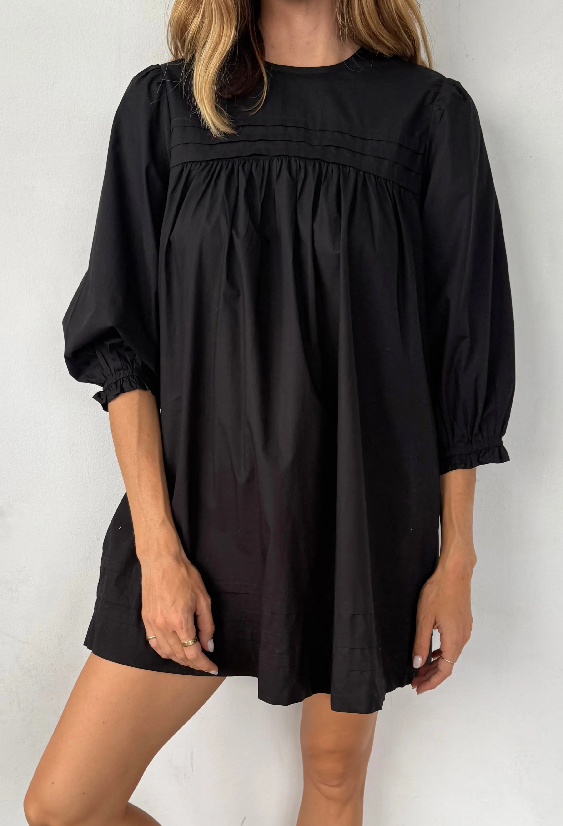 Jolin Black Cotton Dress sold by Ciao Lucia product image thumbnail 4