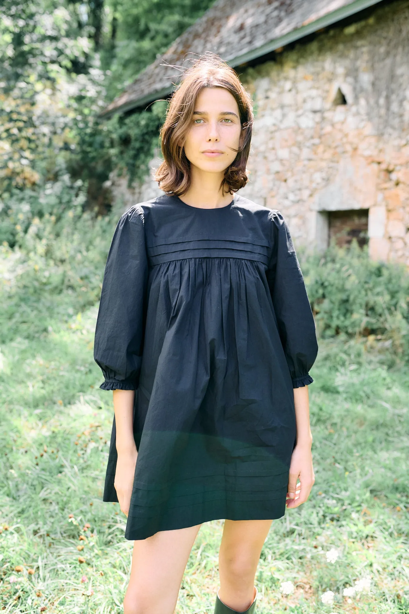 Jolin Black Cotton Dress sold by Ciao Lucia