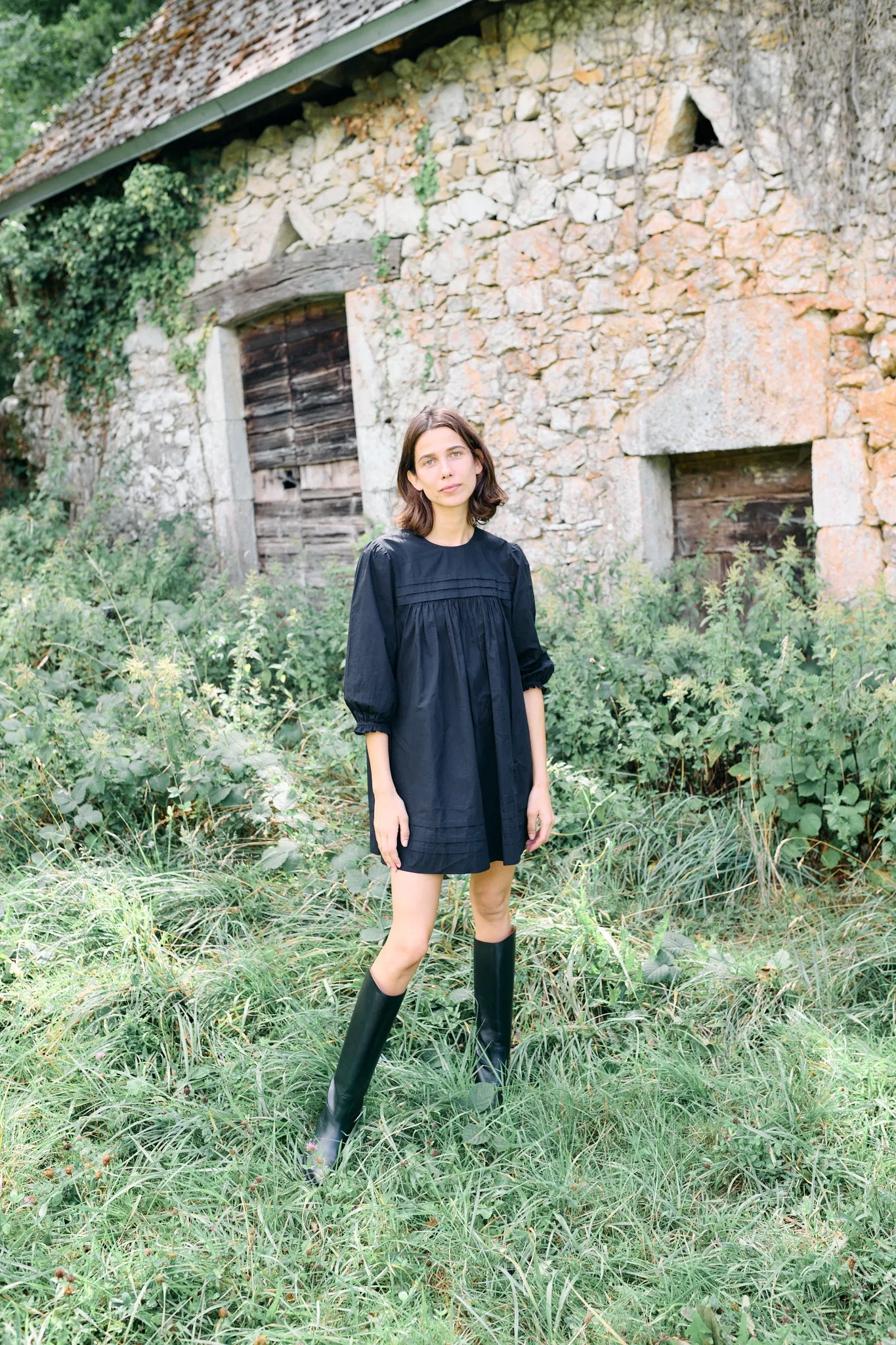 Jolin Black Cotton Dress sold by Ciao Lucia product image thumbnail 5