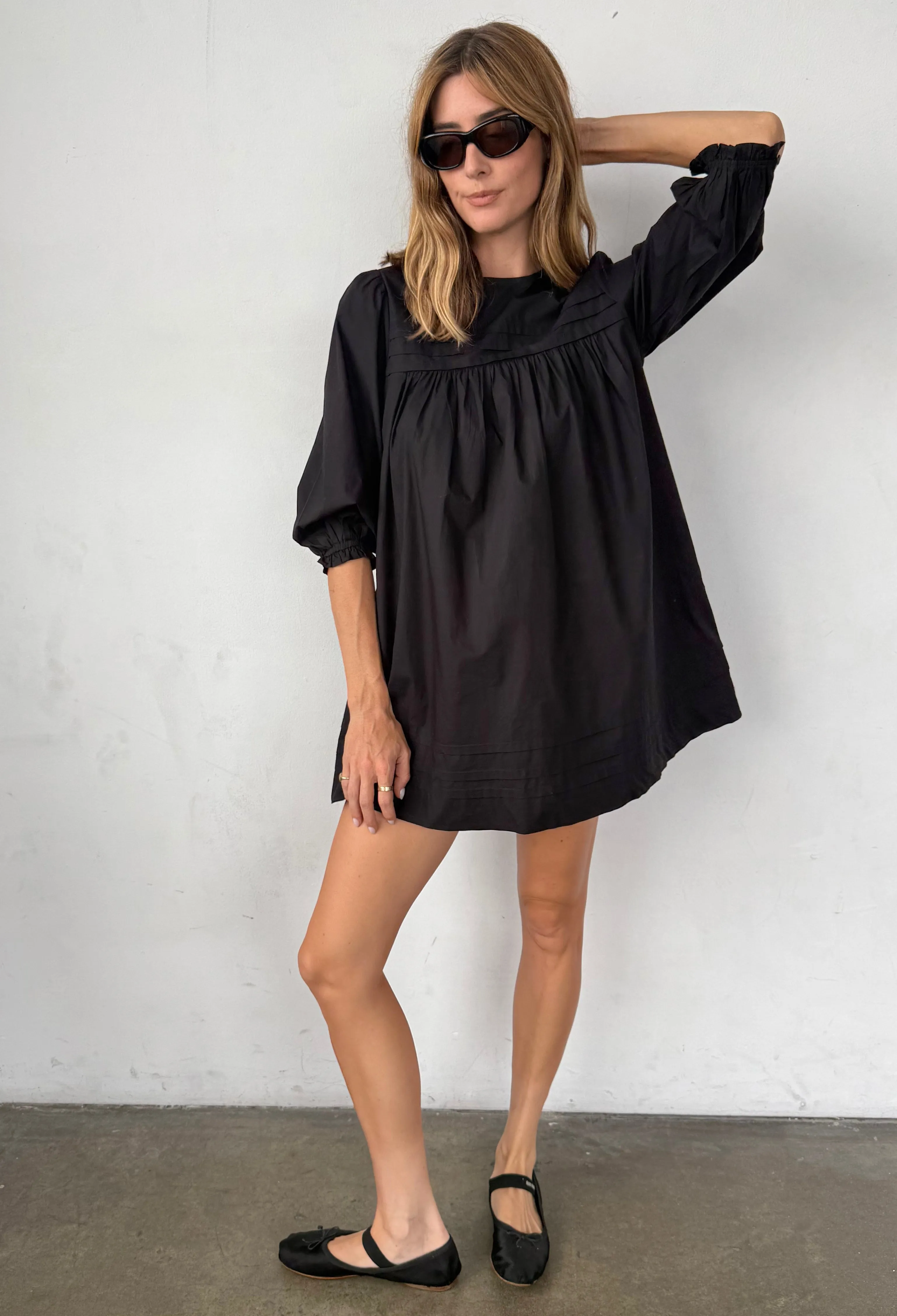 Jolin Black Cotton Dress sold by Ciao Lucia product image thumbnail 3