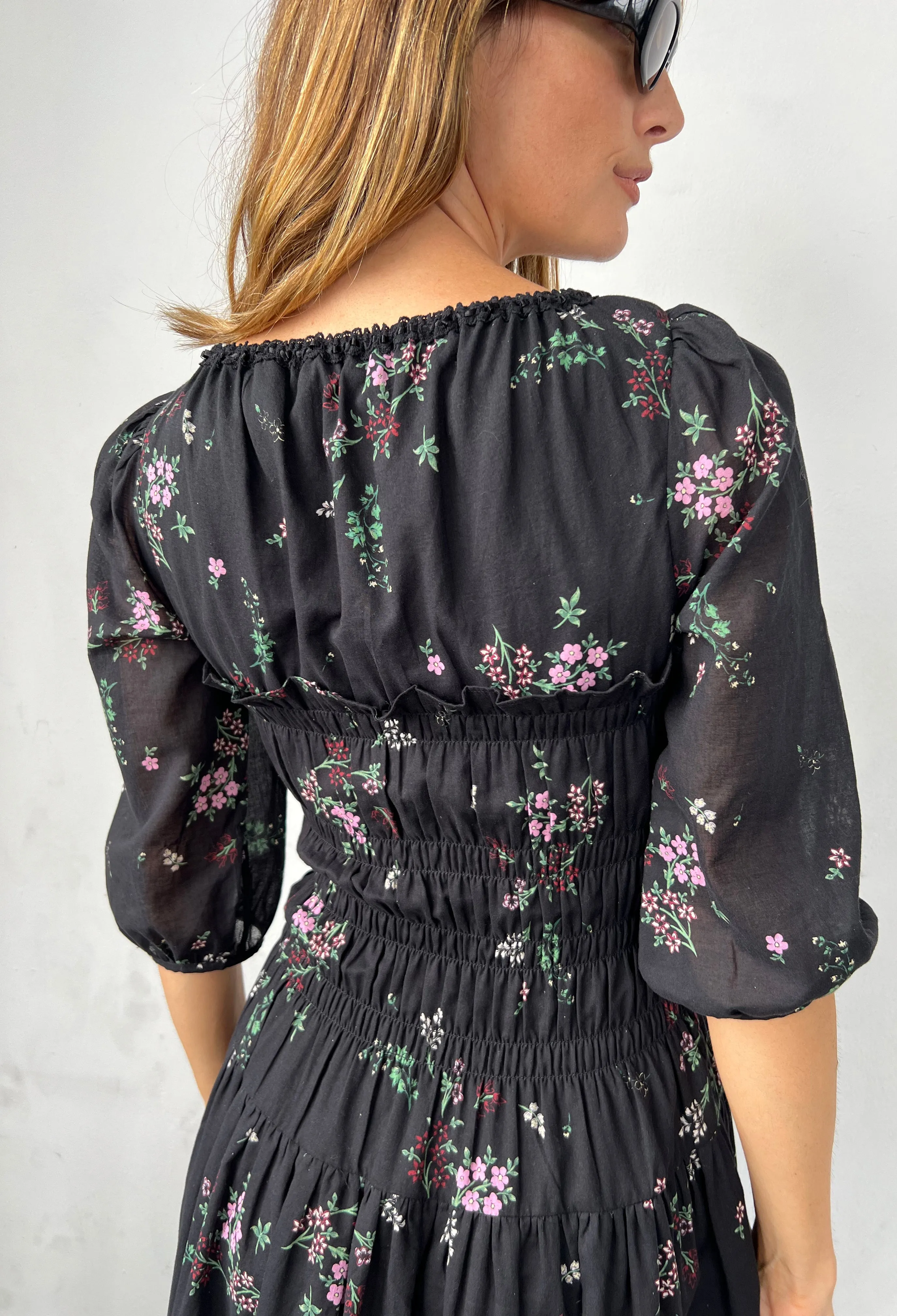 Andrine Dress Wildflower Print Cotton Voile sold by Ciao Lucia product image thumbnail 5