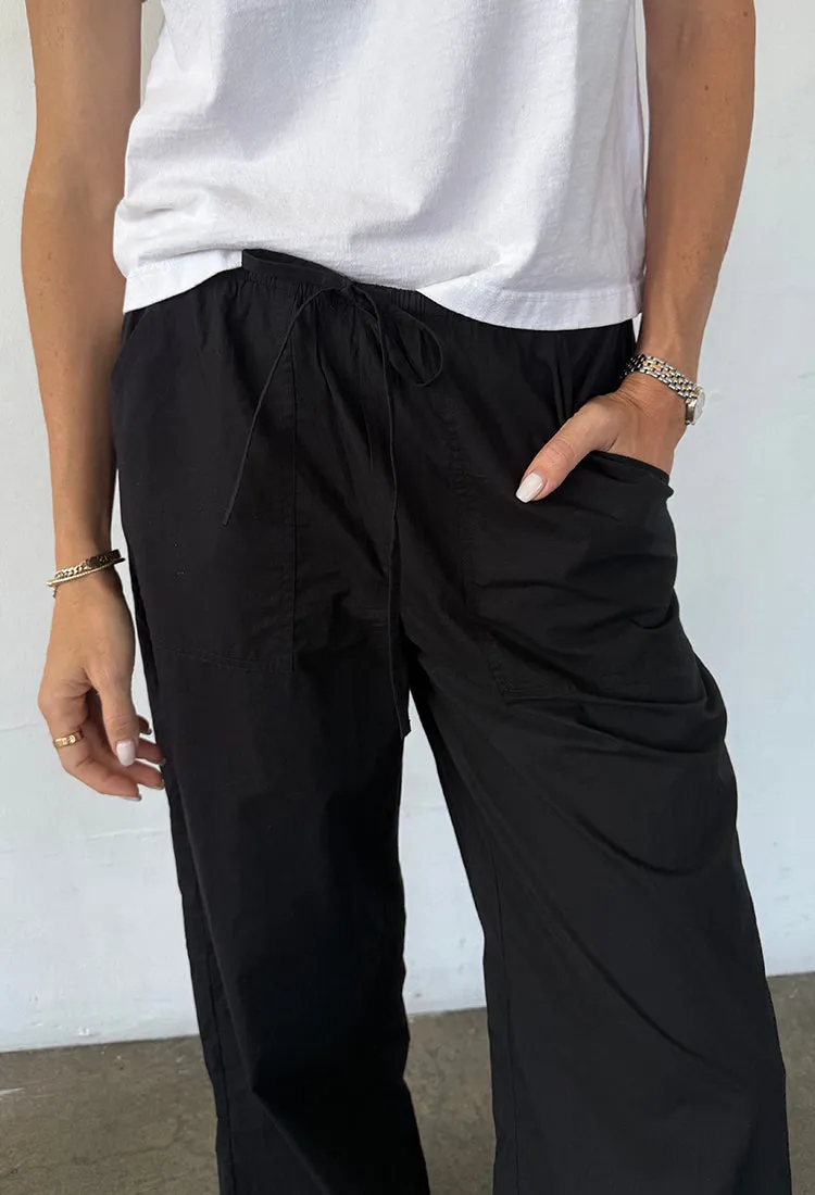 Margaret Black Cotton Poplin Pant sold by Ciao Lucia product image thumbnail 3