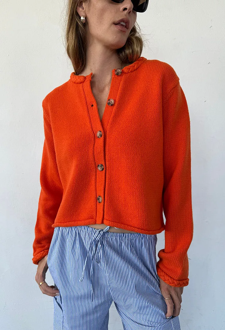 Doris Persimmon Wool Cardigan sold by Ciao Lucia product image thumbnail 2