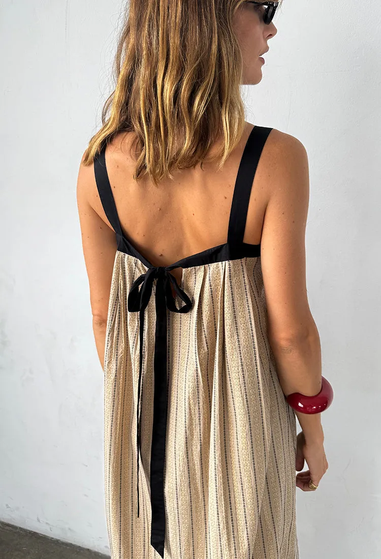 Eldrid Dress Dune Yarn-Dyed Cotton sold by Ciao Lucia product image thumbnail 4