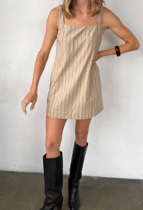 Prima Dress Dune Yarn-Dyed Cotton made by Ciao Lucia