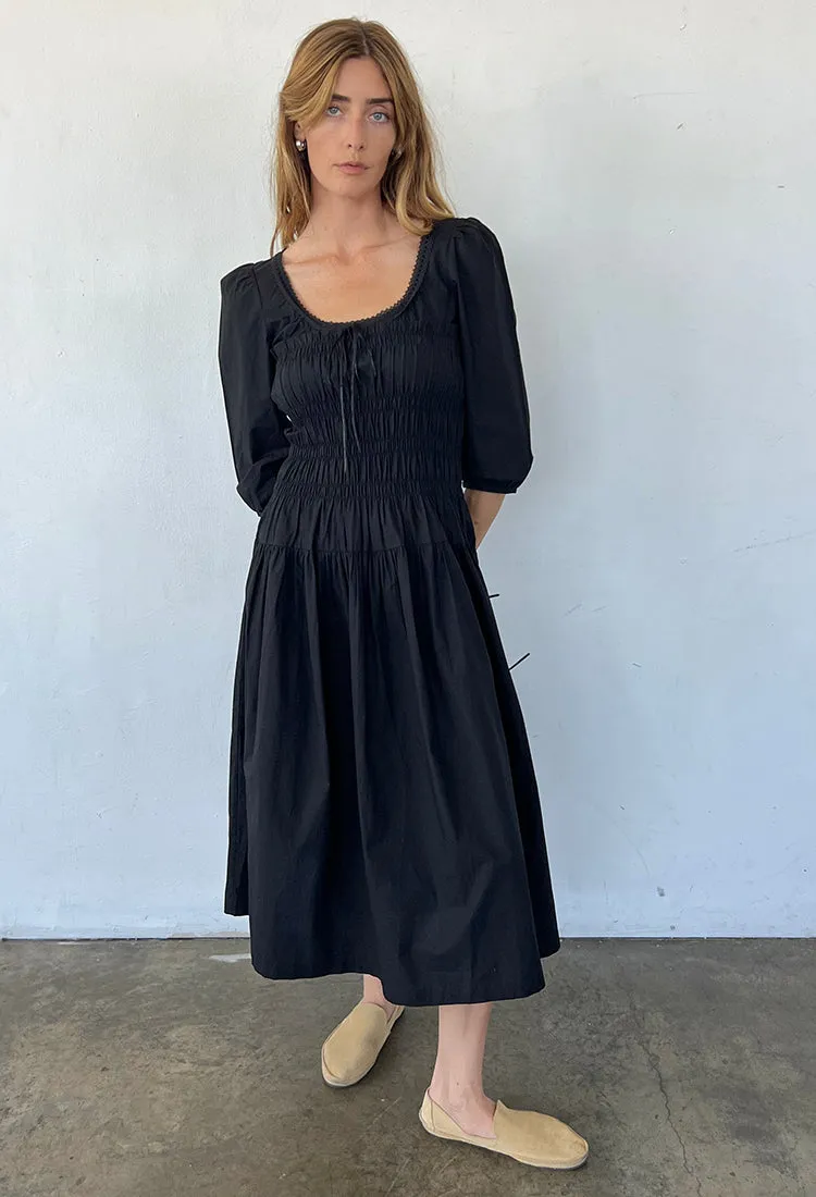 Andrine Dress Black Cotton Poplin sold by Ciao Lucia product image thumbnail 4