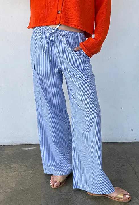 Marceau Striped Cotton Poplin Pant sold by Ciao Lucia