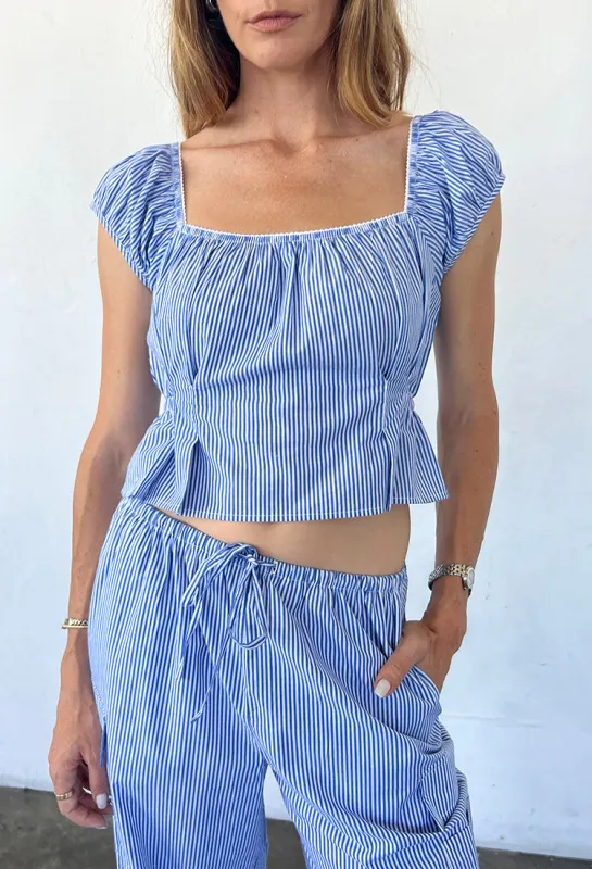 Lille Striped Cotton Poplin Top sold by Ciao Lucia