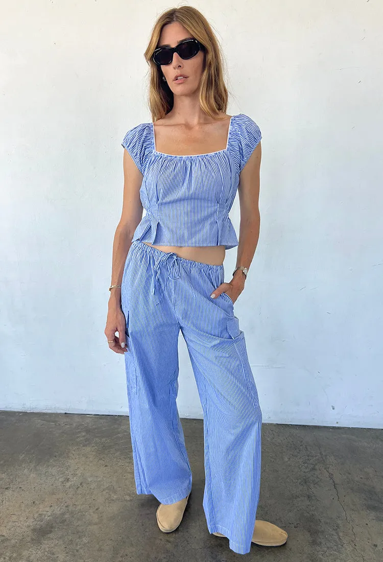 Lille Striped Cotton Poplin Top sold by Ciao Lucia product image thumbnail 2