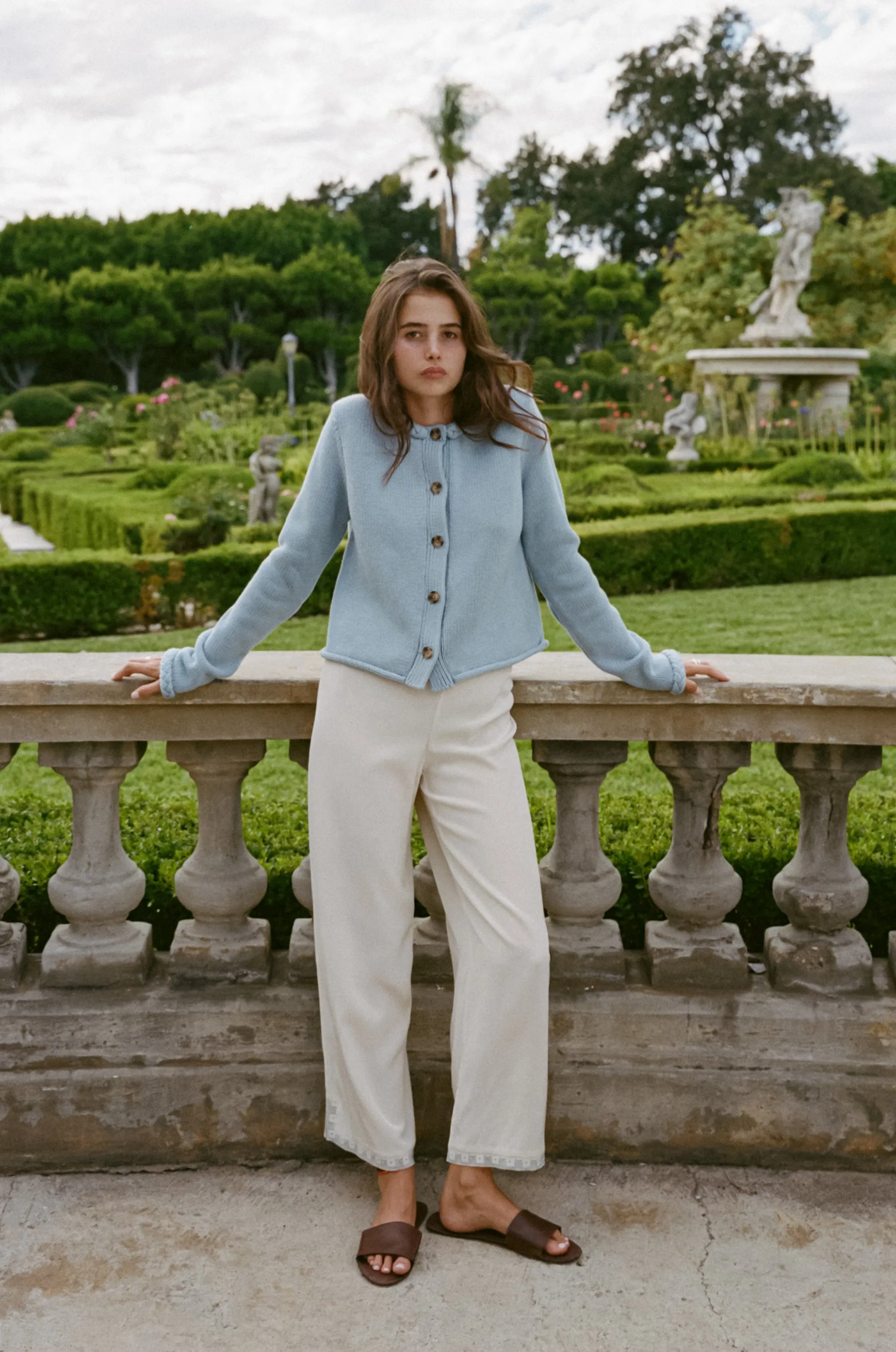 Dita Pant Ivory Silk sold by Ciao Lucia