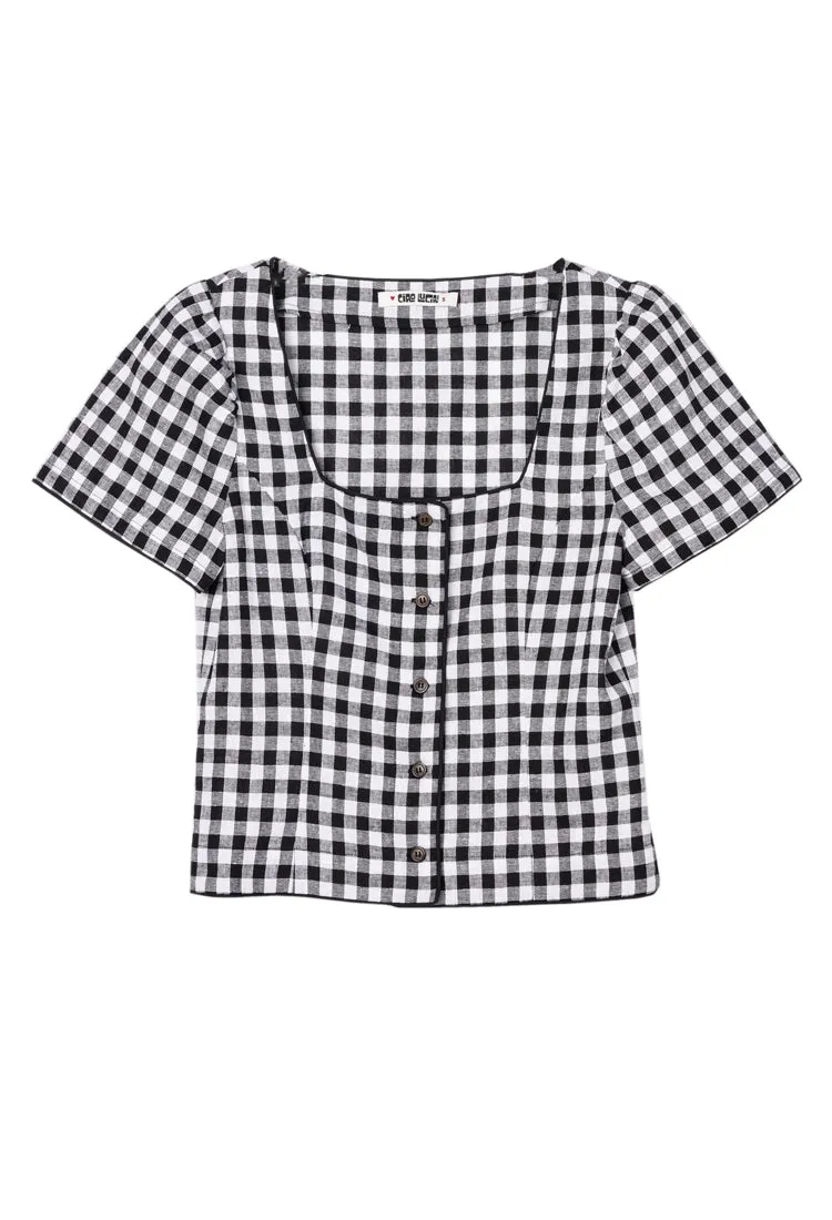Nadia Gingham Top sold by Ciao Lucia product image thumbnail 5