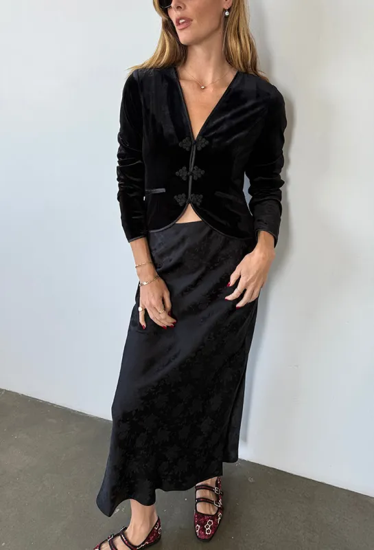 Benny Black Velvet Jacket sold by Ciao Lucia