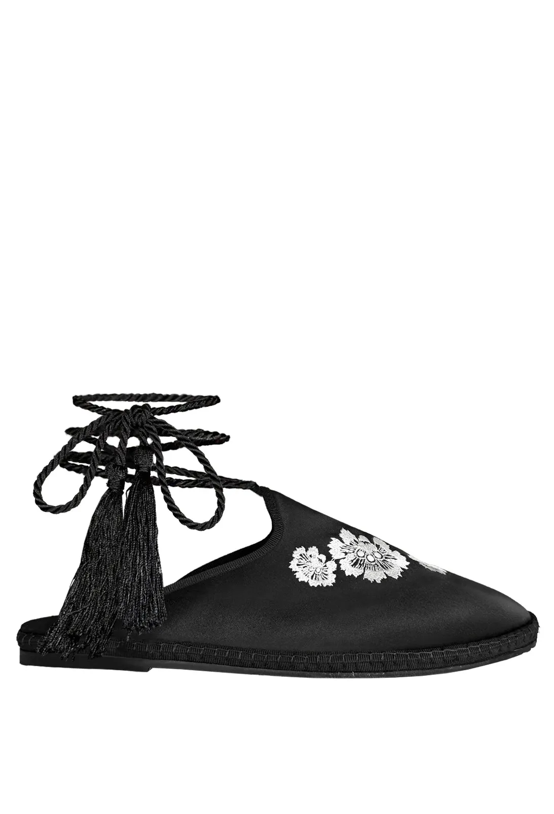 Viani Milano X Ciao Lucia Embroidered Satin Slide sold by Ciao Lucia product image thumbnail 4