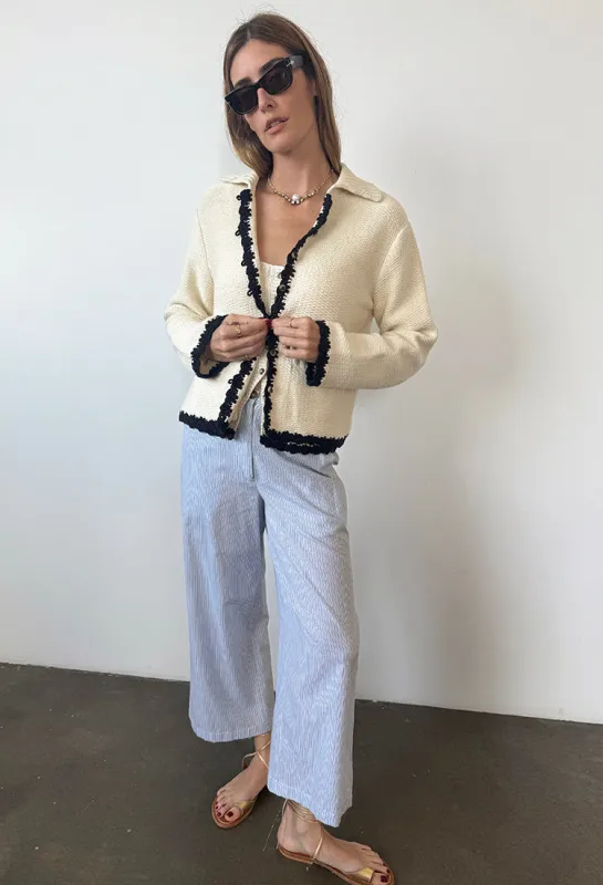 Orlando Stripe Cotton Pant sold by Ciao Lucia