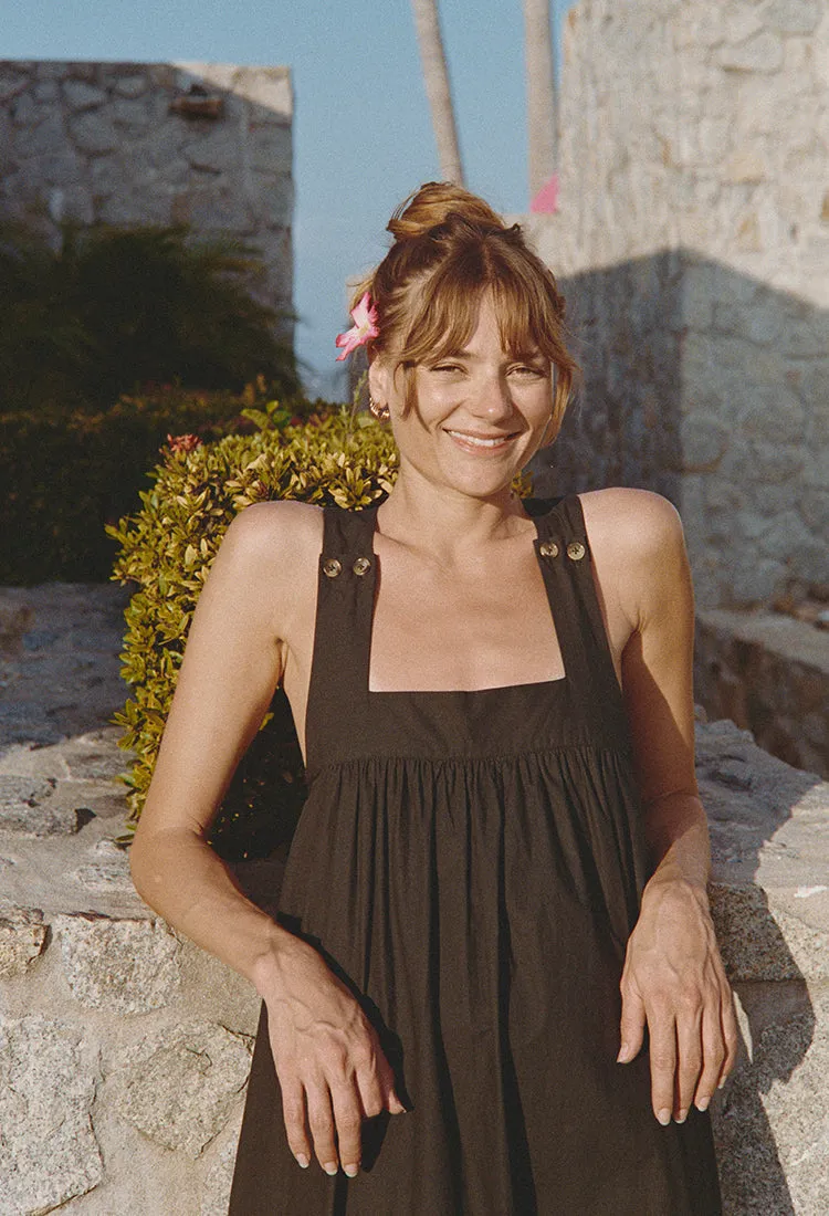 Laura Black Cotton Dress sold by Ciao Lucia product image thumbnail 3