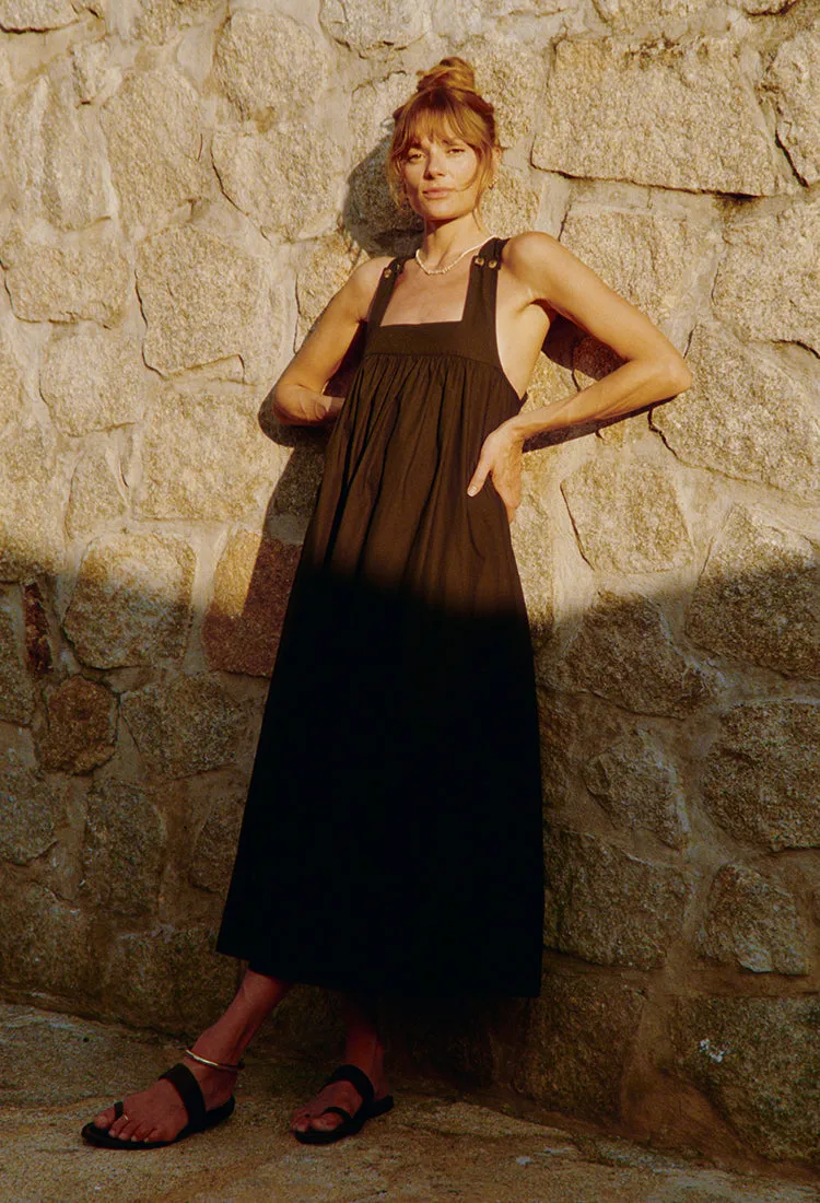 Laura Black Cotton Dress sold by Ciao Lucia product image thumbnail 2