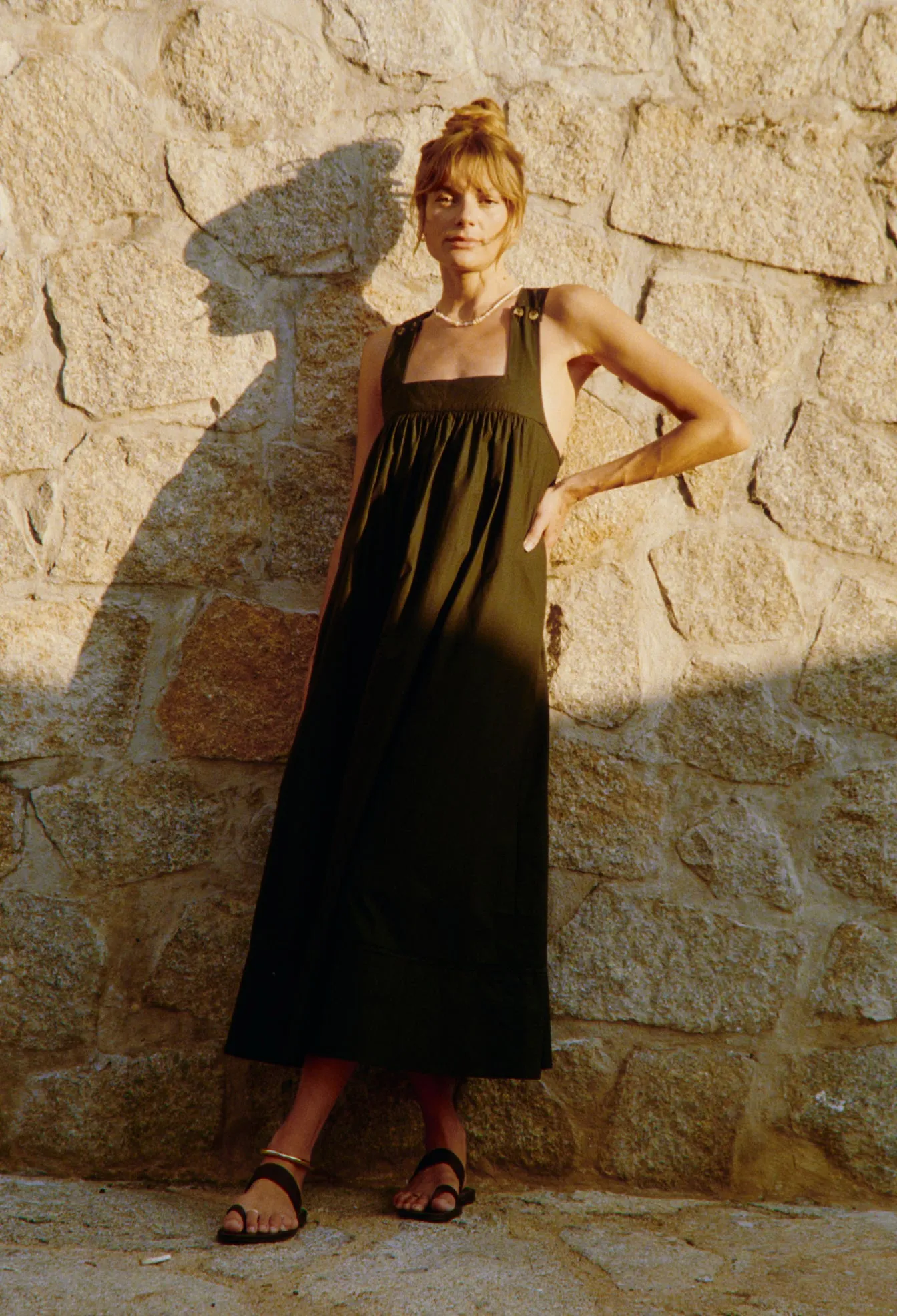 Laura Black Cotton Dress sold by Ciao Lucia product image thumbnail 5