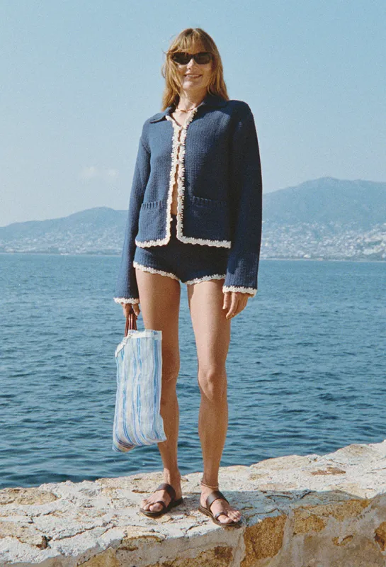 Reyla Midnight Knit Jacket made by Ciao Lucia