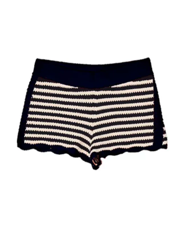 Fava Navy Stripe Knit Short sold by Ciao Lucia product image thumbnail 4
