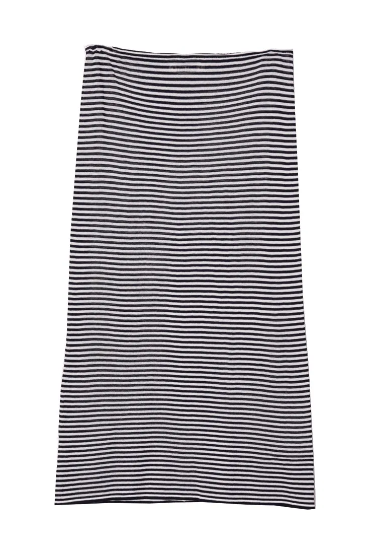 Faye Midnight Stripe Sheer Knit Skirt sold by Ciao Lucia product image thumbnail 3