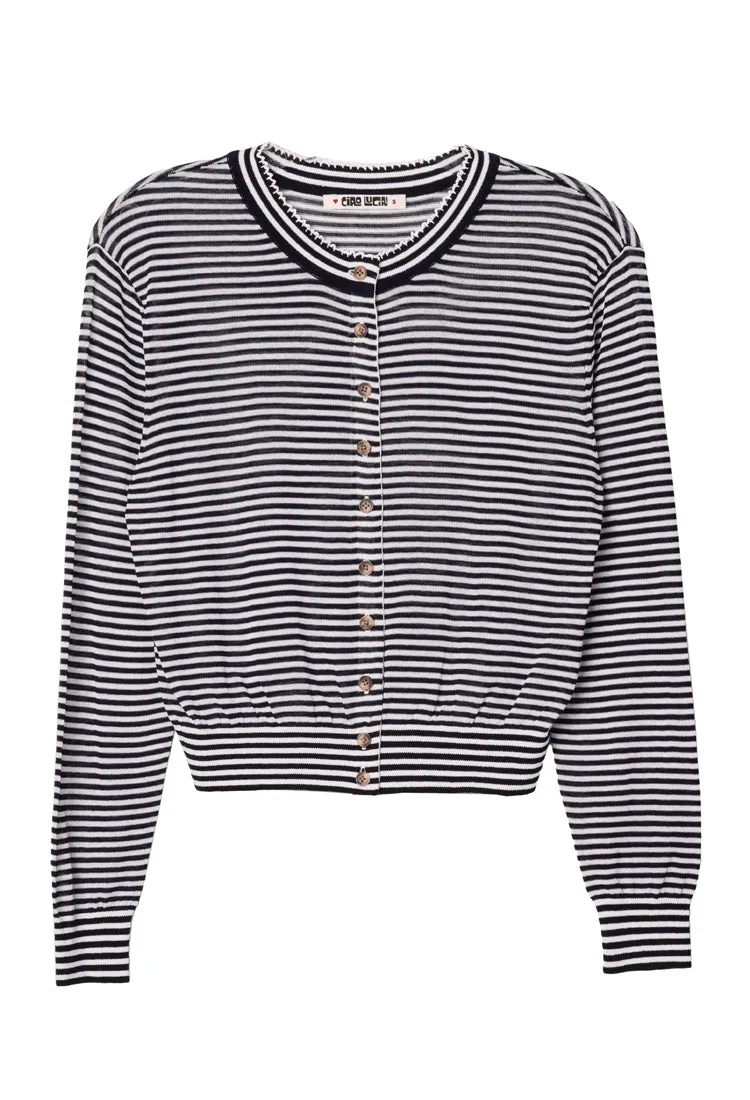 Hydra Midnight Stripe Cardigan sold by Ciao Lucia product image thumbnail 4